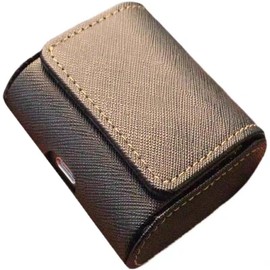 Elegant Leather Protective Case Cover Compatible with B&W PI5 S2 /PI7 S2 Wireless Earbuds,Portable Protective Carrying Box Sleeve Storage Bag (Black)