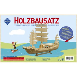 Pebaro 877 - Wood Construction Kit - Junk Ship