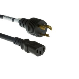 CablesAndKits Heavy Duty AC Power Cord, 15A/250V, 14 AWG, L6-20P to C13, Locking Power Cord, (NEMA L6-20P to IEC-60320-C13), Black, 15 ft (4.5 Meters)