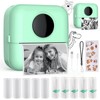 HuiJuKeJi Mini Printer, Pocket Printer, Mini Photo Printer for Smartphone,