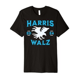 Harris Walz 2024 Election Campaign Political Merchandise Premium T-Shirt
