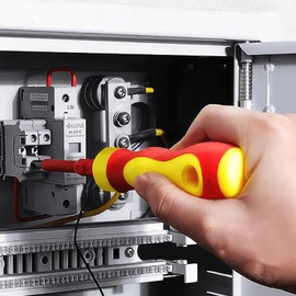 8 Pcs Screw Driver Set VDE Interchangeable Blade Screwdriver Set 7 in 1 Insulated Screwdriver Tool Kit Multifunctional Repair Tool Accessories Set for Home and Professional Use