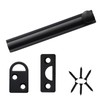Adyoney 4 Inch Brushed Black Solid Brass Surface Bolt, Elegant