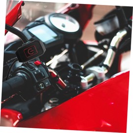 GRIRIW Motorcycle Handlebar Light Switch for Headlight Power Multi Functional Easy Installation Durable and Corrosion Resistant Modification Accessory Red