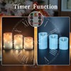 Flameless Candles with Remote Set of 3 (3" x 4",