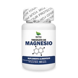 Treonato de Magnesio 60 cápsulas, calidad Premium