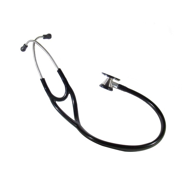 EMI Platinum Series Deluxe Black Cardiology Stethoscope with pressure sensitive Diaphragm ESC-333