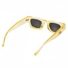 Teumire Retro Rectangle Polarized Sunglasses for Small Face Women Men
