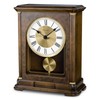 Bulova B1860 Vanderbilt Mantel Clock, Warm Walnut 12.25 x 9