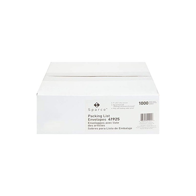 Sparco Pre-Labeled Packing Slip Envelope (SPR41925)