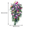 Artificial Flower Wreath Wreath with Lilacs Hyacinths Hydrangeas Spring Summer