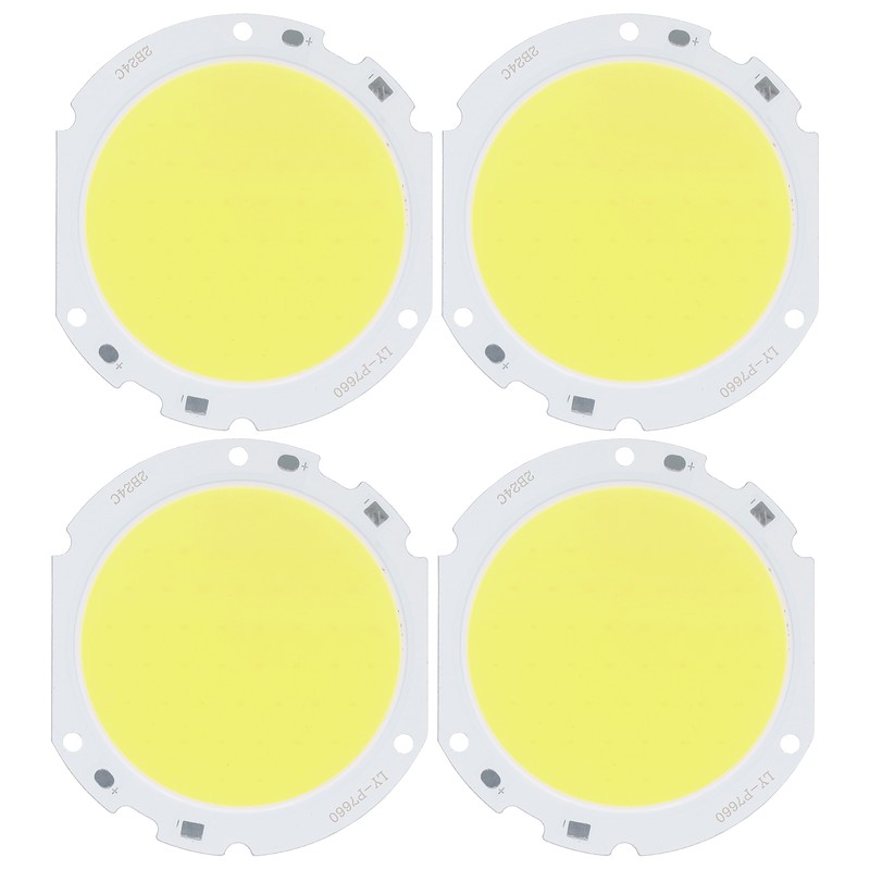 4PCS 75mm Round COB Lamp Bead High Power LED Chip