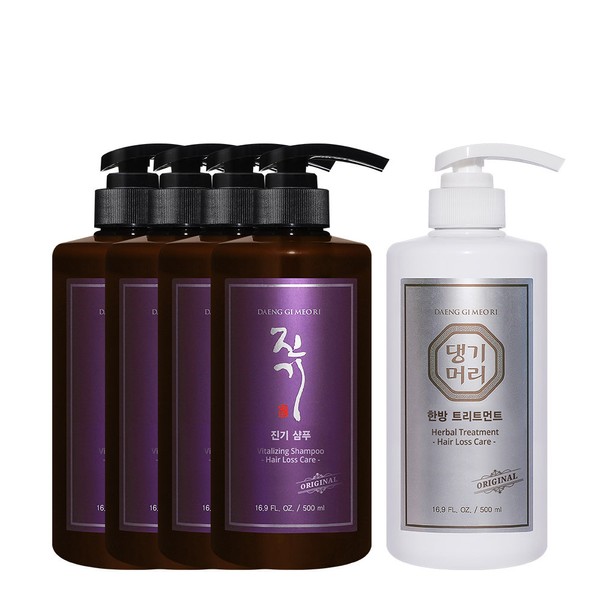 Daenggi Meori Jingi Shampoo 500ml x 4 + Oriental Medicine
