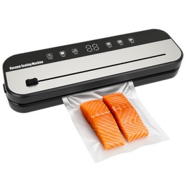 Vacuum Sealer Machine, Multifunctional Food Vacuum Sealer for Wet and Dry Modes, Built-in Cutter, Compact and Portable Design, Includes Vacuum Hose
