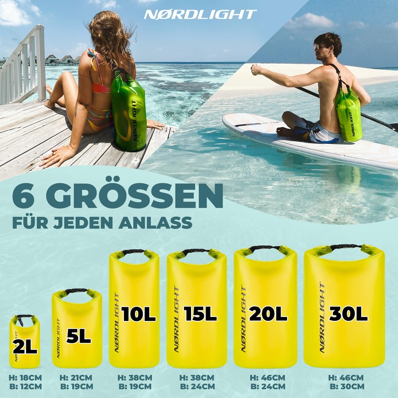 Nordlight Dry Bag 2 L Waterproof Bag – (Yellow) Waterproof