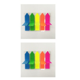 KIFZM Pack of 3000 Arrow Index Markers, 24 Sets in 5 Colours, Reusable Sticky Flags, Simple Index Tabs, Sticky Notes, Page Markers for Highlighting Information in Contracts, Books or Files