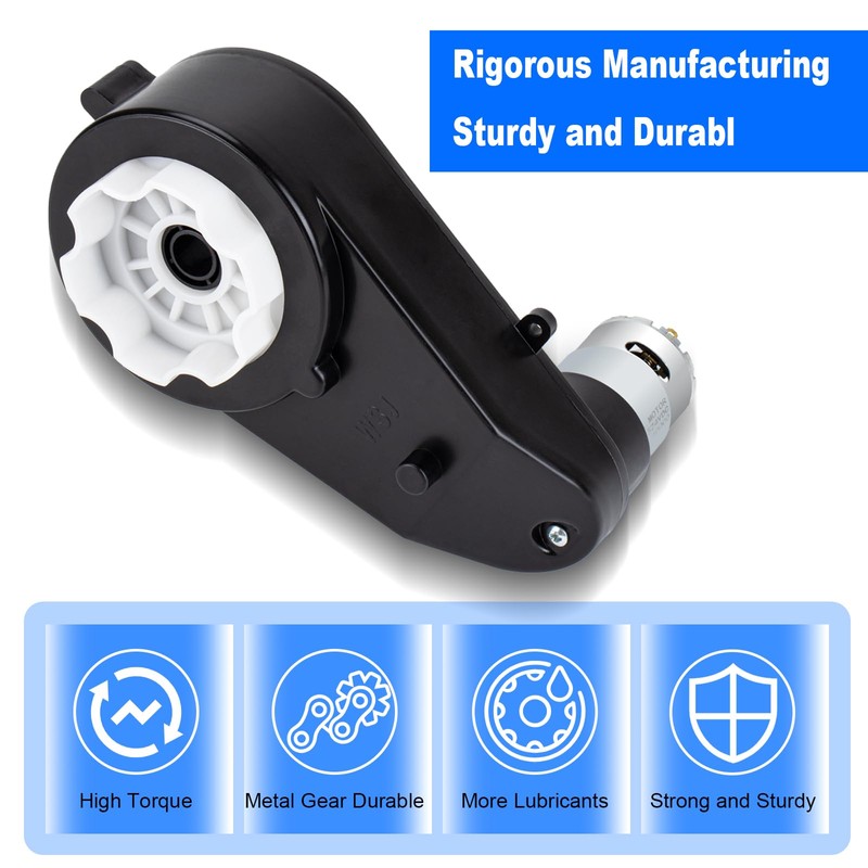 2 Pcs 24V Powered Wheels Motor Upgrade Gearbox for Ride