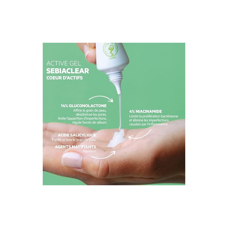 SVR Sebiaclear Mat+Pores Crema Seborreguladora Mate Sebiaclear 40 ml
