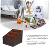 COHEALI Leather Storage Box Pu Remote Holder Desk Organizer Home