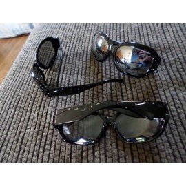 generic MSA Protective Eyewear Dazzling Black Rhinestone Women's Anti Fog Free Shipping