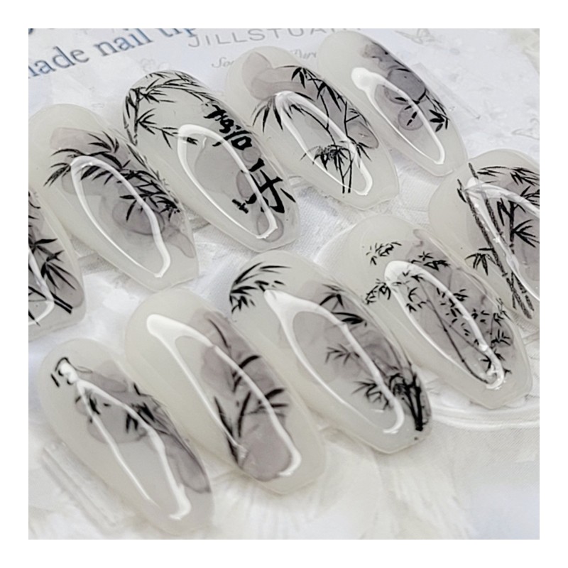 Mukjukdo handmade nail tip - Almond M / 묵죽도 수제네일팁