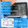 NHQZ 1 x ECG 7-step ruler, ECG ruler, plastic ruler,
