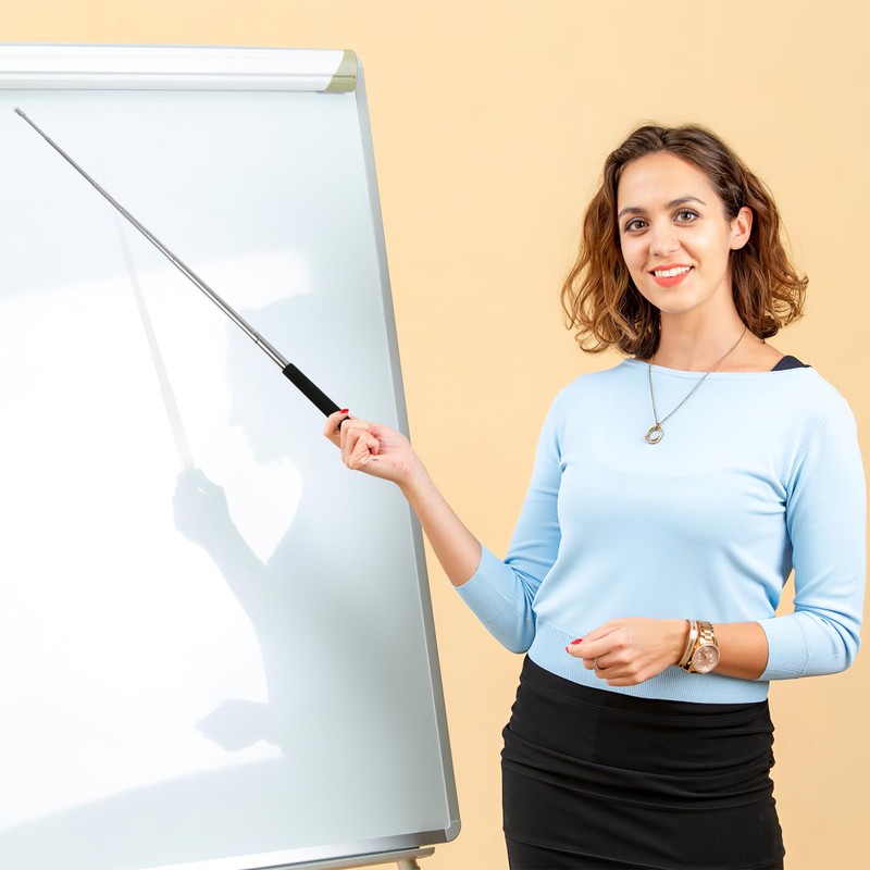 VALICLUD Teacher Pointer Stick Telescopic Hand Pointer Extendable Teaching Pointer