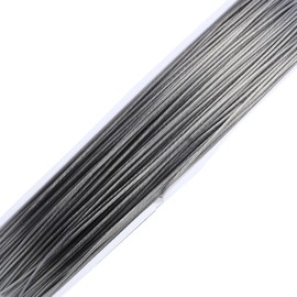 BEADNOVA 0.024-Inch 7-Strand Nylon Coated Stainless Steel Bead Stringing Wire for Jewelry Making (22-Feet) Wire(0.6mm 6.5 Meter)