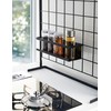 Yamazaki Kitchen Rack, Horizontal Stove Rack, Freestanding Mesh Panel for