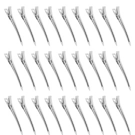 Pack of 36 Women's Silver Hair Clips, 9 cm Metal Hair Clips for Hairdressing Supplies & Hair Styling, Compartment Clips for Salon and Home Use