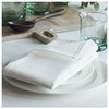 Organic Cotton Napkins 4 Pack 45x45cm White Easy Care Washable