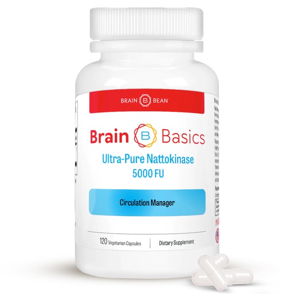 Brain Basic Ultra-Pure Nattokinase 5000 FU – 120 Capsules -