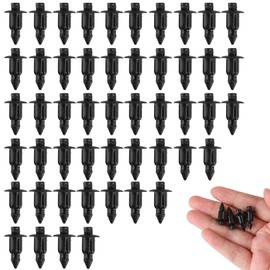 Pack of 50 6 mm black plastic expansion rivets, car door trim clips, expansion rivets replacement for Honda, Yamaha, Suzuki, Kawasaki, universal clips for car trims, plastic rivets, door trim