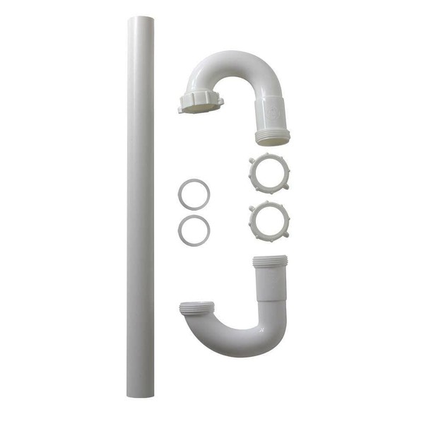 GULUANT Replacement 1-1/4 Inch x PVC S-Trap with Nut &