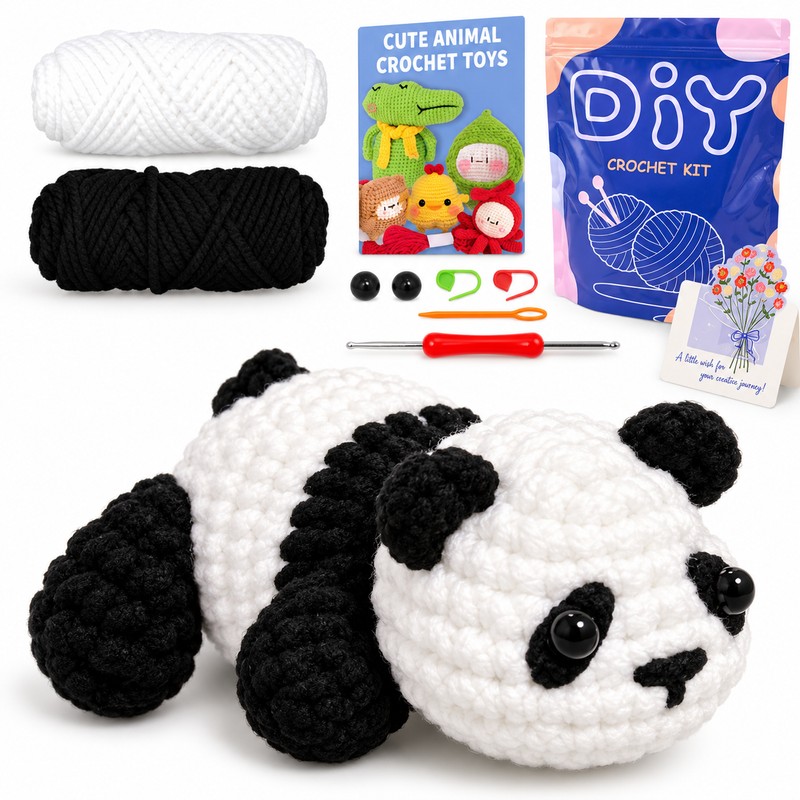 Animal Crochet Kit for Beginners – DIY Starter Set with