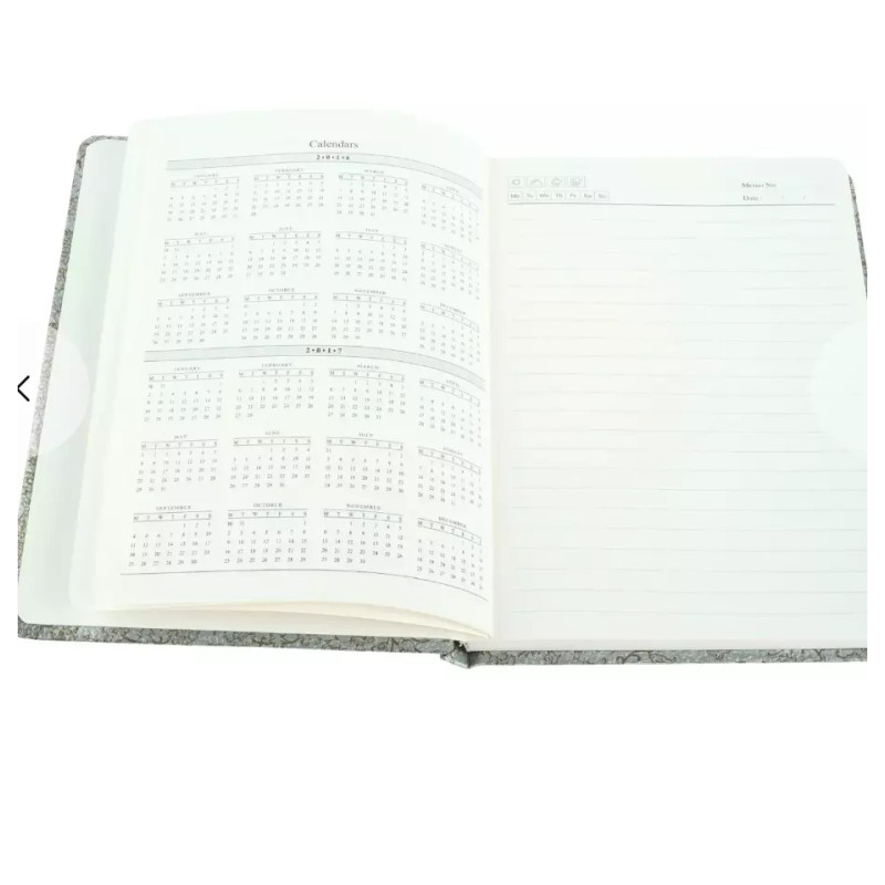 Ecoleatherette A5 Ruled Notebook - Flowers