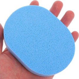 Ipetboom 6pcs Face Exfoliator Sponge Puff, Facial Sponge Esthetician Supplies Soft and Gentle for Makeup Removal Reusable Facial Cleansing Pads Travel Size for Deep Clean