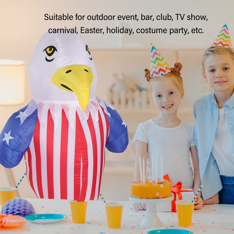 Inflatable Eagle Patriotic Independence Day Decor IP44 Waterproof Blow Up