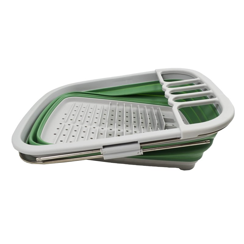 SAMMART 8L (2.11Gallons) Expandable Collapsible Dish Drainer - Foldable Drying
