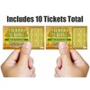 Larkmo Prank Gag Lottery Tickets - 10 Total Tickets, All