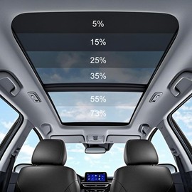 63.6% VLT Window Tint Film, 40" in x 5'Ft Charcoal Black Nano Ceramic Car Tint, UV/IR Heat Block & Glare Reduction, Scratch Resistant Privacy Film for Car & Home, Adhesive Automotive Window Tint