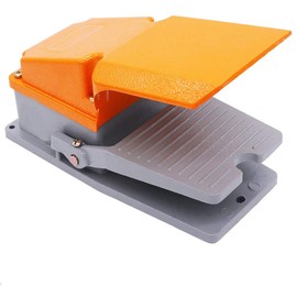 ANCLLO 380V 15A Heavy Duty Foot Switch SPDT NO NC Electric Pedal Momentary Foot Pedal Switch with Foot Guard Aluminum Case LT-4
