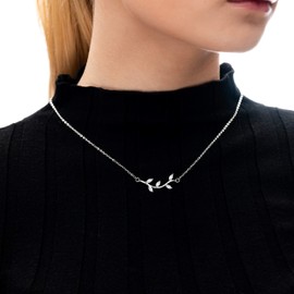 Stepdaughter Gifts from Stepmom - Bonus Daughter Gifts, Step Daughter Necklace from Dad, Blended Family Jewelry Birthday Gift, Wedding Day Stepdaughter Gifts from Stepdad (Silver-plated-brass)