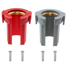 Dsjnf 2pcs Faucet Fixing nut Plastic Faucet Locking nut Kitchen Faucet Fixing nut Bathtub Faucet nut Faucet nut Kitchen Bathroom hot and Cold Faucet Locking nut