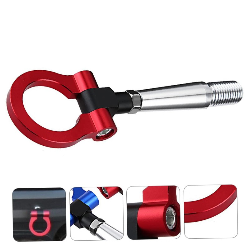 SOLUSTRE Trailer Hitch Front Bumper Towing Rings Automobile Tow Hook