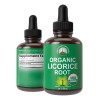 Usda Organic Licorice Root Extract Liquid Drops Supplement.