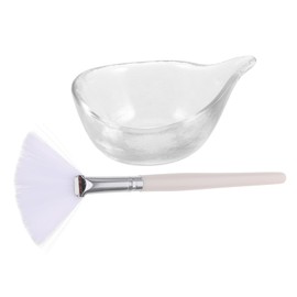 Beavorty Beauty Salons Fruit Acid Brush Mask Conditioning Bowl Soft Fan Shape for Gentle Face