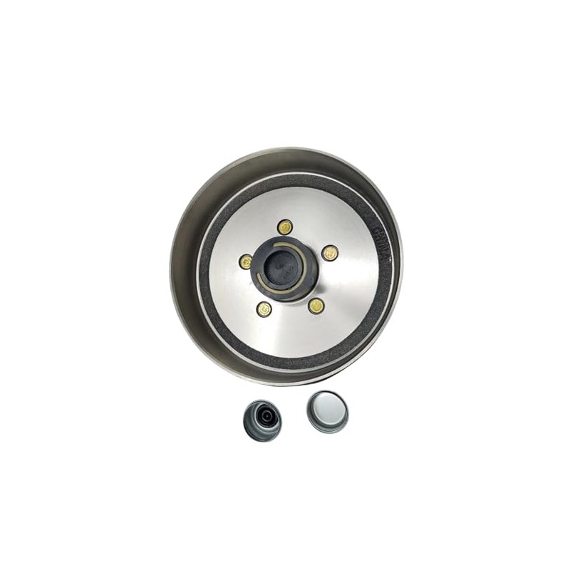 Pre-Greased Hub Drum Kit, 3.5K, 5 x 4.5, 1/2" Studs