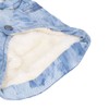 Dog Jean Coat Warm Cold Weather Plush Denim Pet Jacket