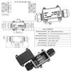 IP68 Waterproof Junction Box, 2 Way Cable Connector, External Junction